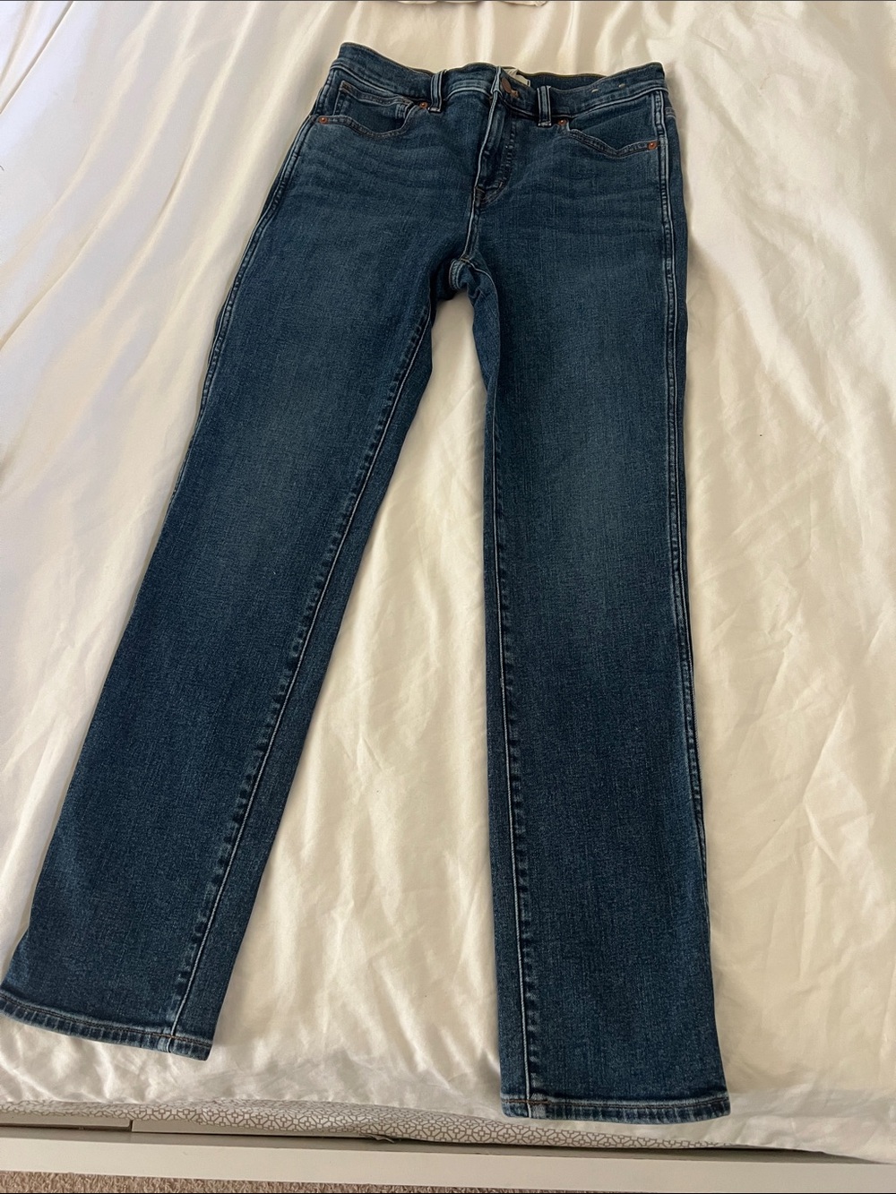 Madewell Deep Indigo Straight Jeans